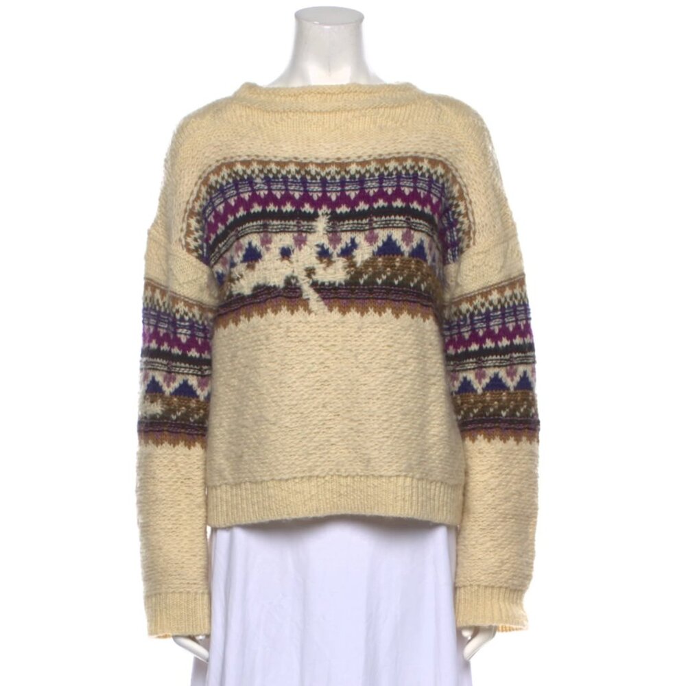 Étoile Isabel Marant Printed Bateau Neckline Sweater